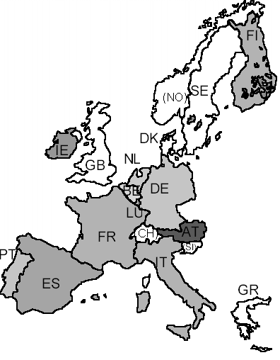 map of europe countries. Map of Europe